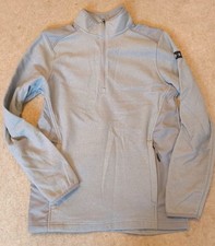 Mens Under Armour Golf Coldgear Sweater Jumper Top Fleece Grey Small