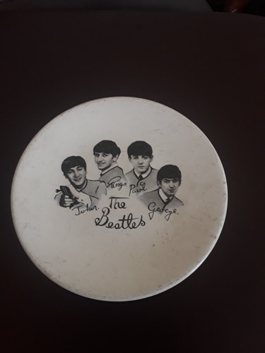 Beatles themed saucer - beatles,