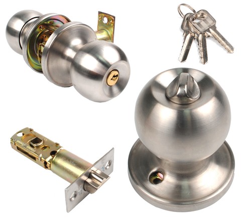Round door knobs with - round, keys