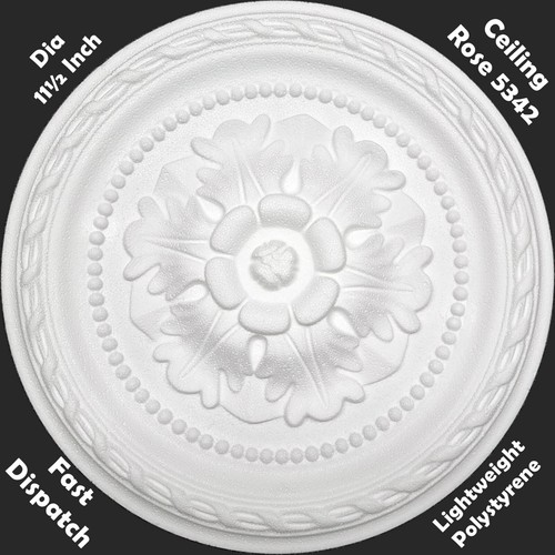 5342 polystyrene ceiling rose - 5342,