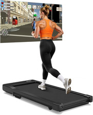 Walking Pad Treadmill Portable Under Desk Treadmill 6km/h Speed for Home/ Office