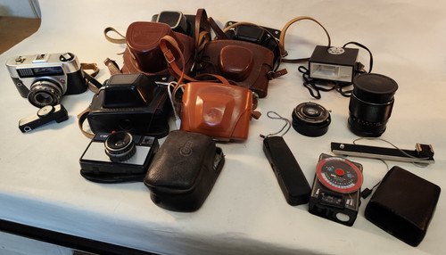 Lot camera lens - lens, accessories