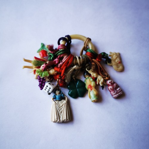 Vintage celluloid charm - vintage,