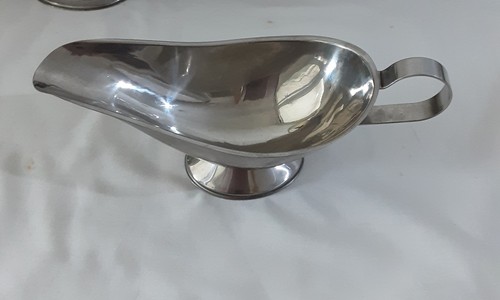 Vintage stainless steel gravy - stainless,