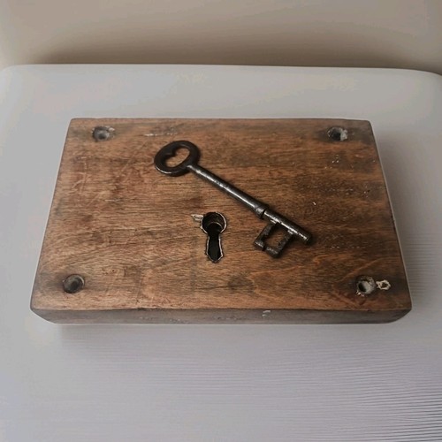 Antique wooden door rim lock - antique,