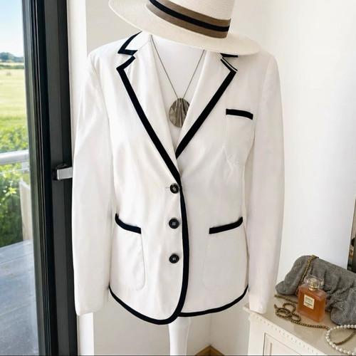 Madeleine white blazer - madeleine, suit