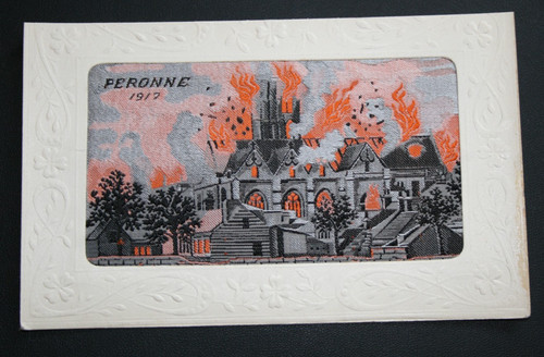 World war silk - war, postcard