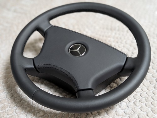 New leather steering - new,