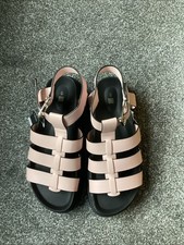 Next Size 6 (39) Baby Pink Chunky Sandals New No Box