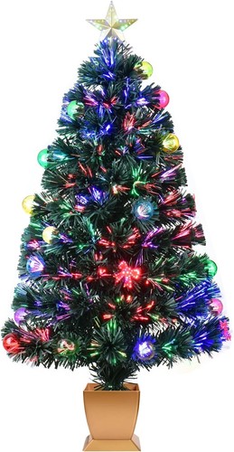 3ft fiber optic - christmas, tree