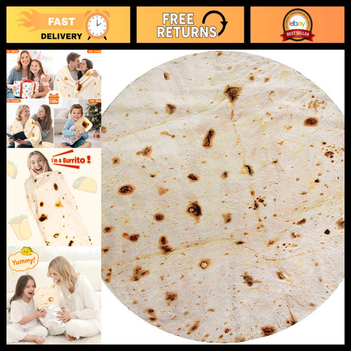 Inch burrito tortilla throw - 90-inch,