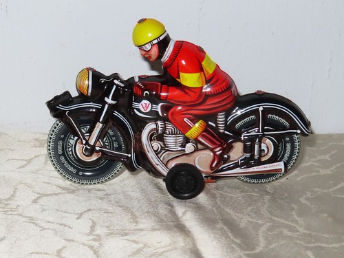 Tinplate toy motorcycle - tinplate,