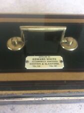 Antique Metal Cash Box Till Edward White Automobile Engineers Boston & Sleaford