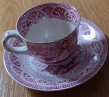 Edge.Malkin Childs Dancing Goat/Goat Girl Tea Cup And Saucer.