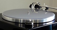 Silver acrylic turntable - silver,