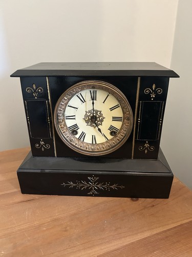 Antique ansonia mantel clock - ansonia,