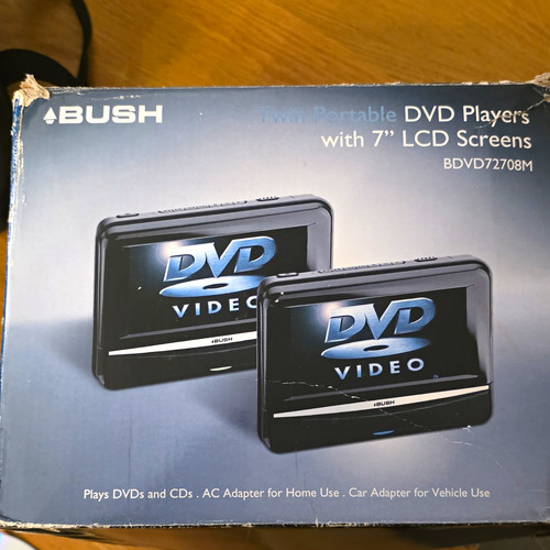 Bush bdvd72708m twin portable - bush,