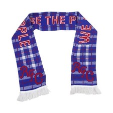 Glasgow Rangers Football Scarf Blue We Are The People Tartan Supporters Scarve