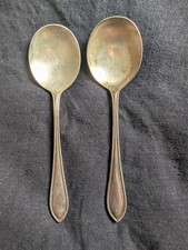 Two Vintage Soup Spoons