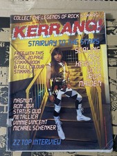 Kerrang! No 130 + Stickers - Iron Maiden, Metallica, Bon Jovi, Magnum, ZZ Top