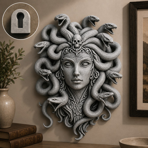 Medusa head wall plaque - wall,