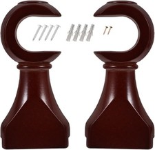 Amosfun 2pcs Curtain Pole