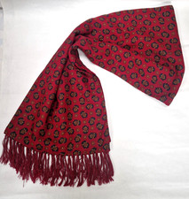 Vintage TOOTAL Burgundy Scarf 