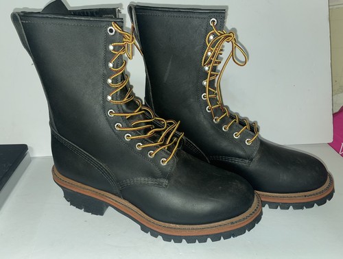 Red wing black leather logger - red,