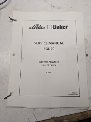 Linde baker service repair - baker,