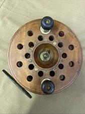 Large Milward Wooden Fishing Reel Approx 7”