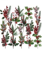 12x Artificial Christmas Picks