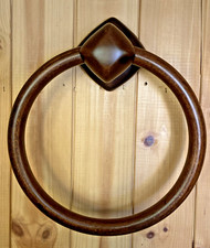 Large Retro Wooden Towel Ring, Craft Ring - 24cm