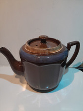 Brown Betty Teapot Alcot Lindley Bloore ALB Blue Cream Stripe 1.5Pt 