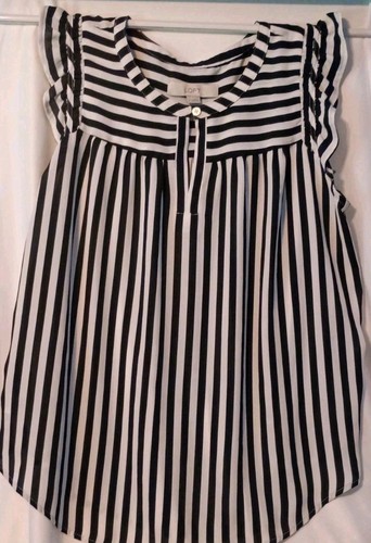 Womens nwot black striped - black,
