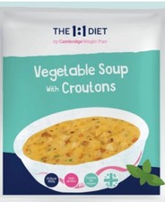 16 x The 1:1  Diet Weight Plan By CWP Veg Soup with Croutons 