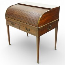 George III Mahogany Roll Top
