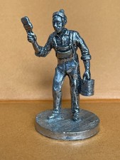 English Miniatures Painter Fine Art Sculpture Tradesman Pewter Vintage