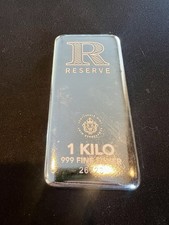 1 Kilo .999 Silver Bar RESERVE