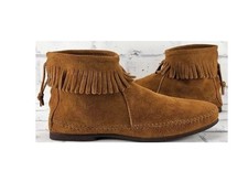 MINNETONKA Brown Suede