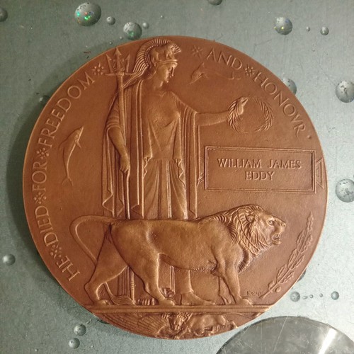 Ww1 death plaque william - death,