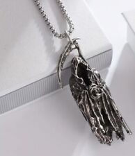 Grim Reaper Death Scythe Memento  Gothic Necklace Pendant Halloween 730