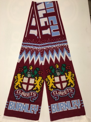 Burnley football scarf low - burnley,