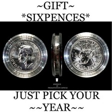 BIRTHDAY*** LUCKY SIXPENCE, 1920 TO 1970***BIRTHDAY GIFTS**