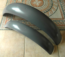 TRIALS MUDGUARDS PLASTIC GREY FULL LENGTH REAR 18inch 21inch CLASSIC TWIN SHOCK