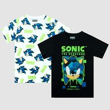 Kids Sonic T-Shirts 2 Pack |