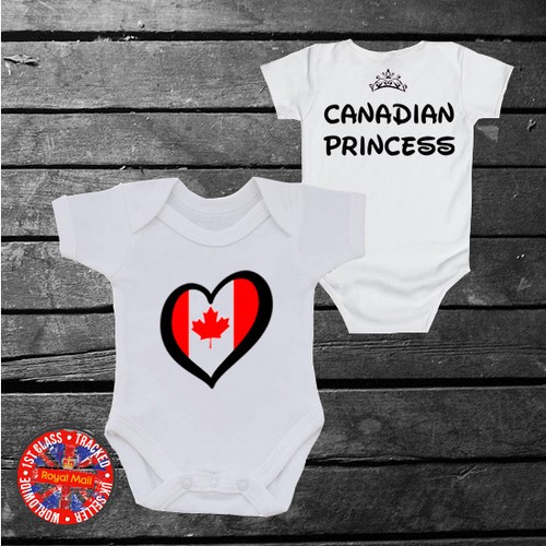 Canadian princess baby grow - princess,