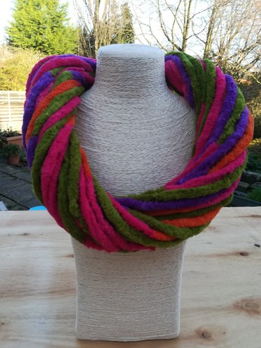 Necklace scarf textile warm - necklace,