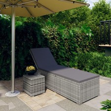 Rattan Sun Lounger Set Wicker