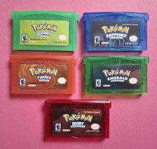 5 X Pokemon Gameboy Advance Games ALL TESTED & WORKING Suspected Replicas