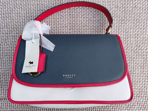 Radley navy leather handbag - navy,